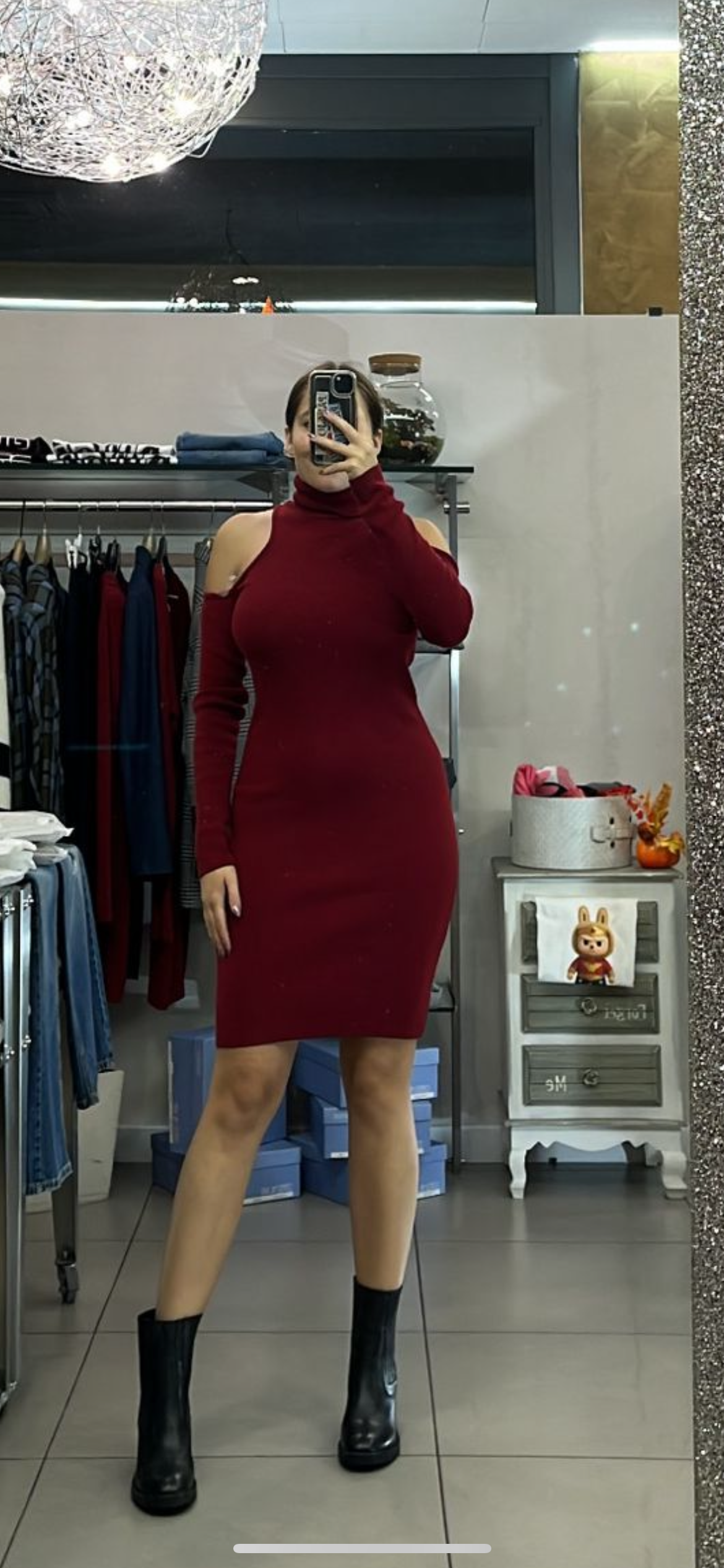 Abito corto dolcevita