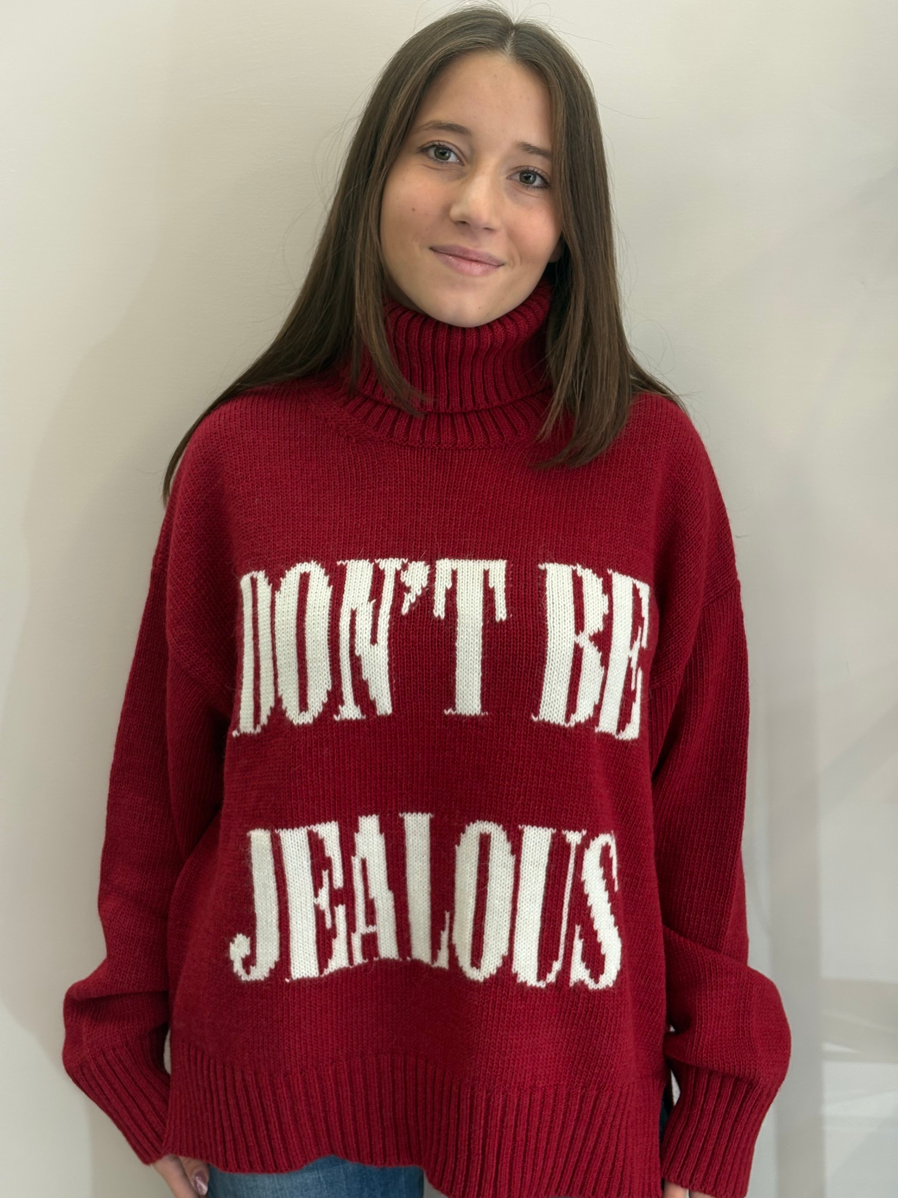 Maglione con scritta