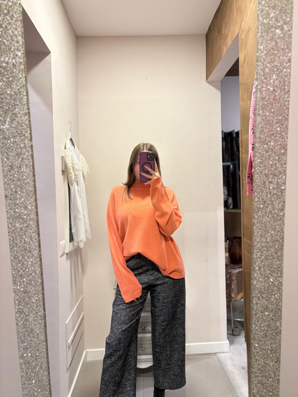 Maglione scollo a barchetta