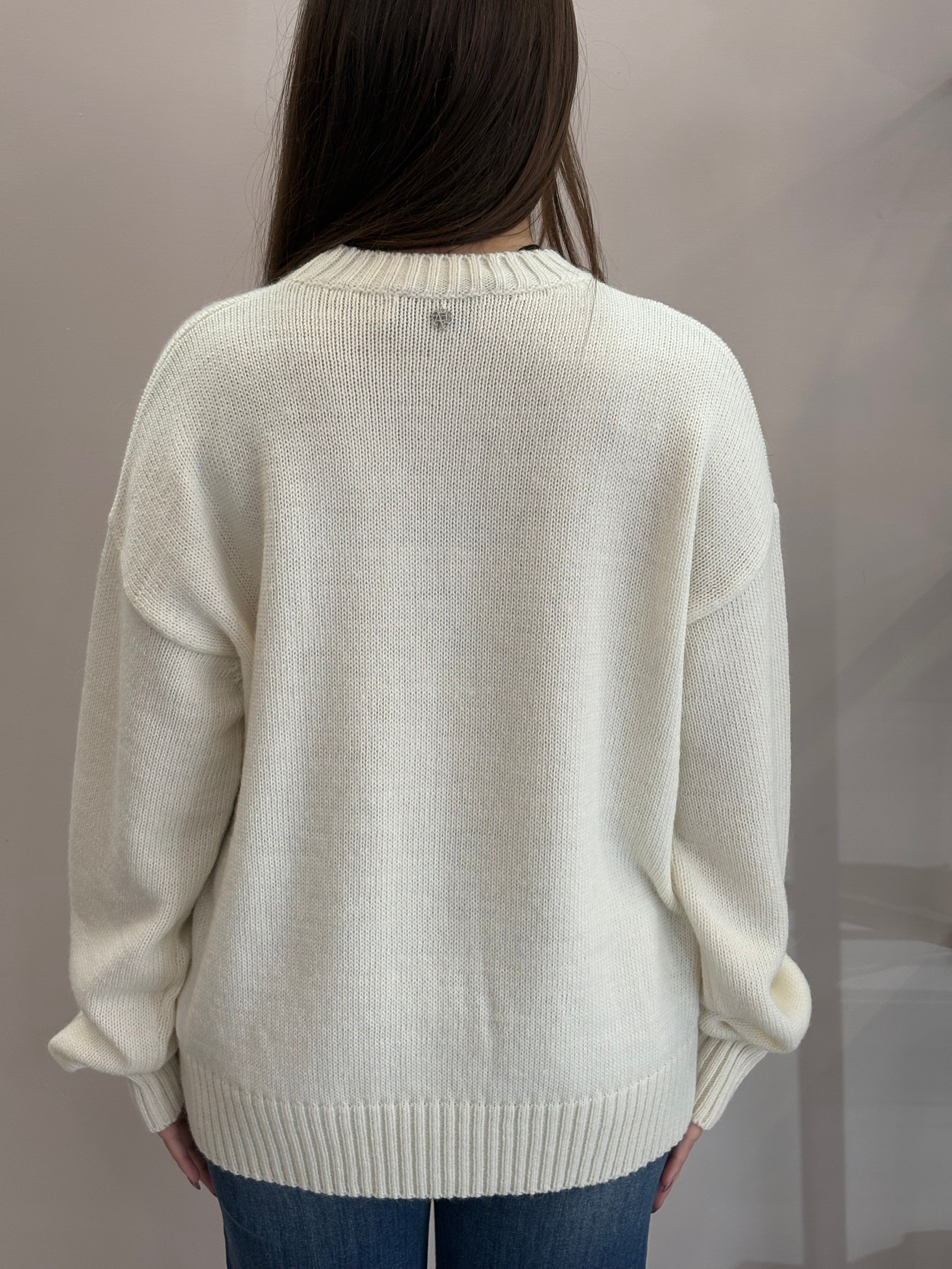 Maglione con scritta