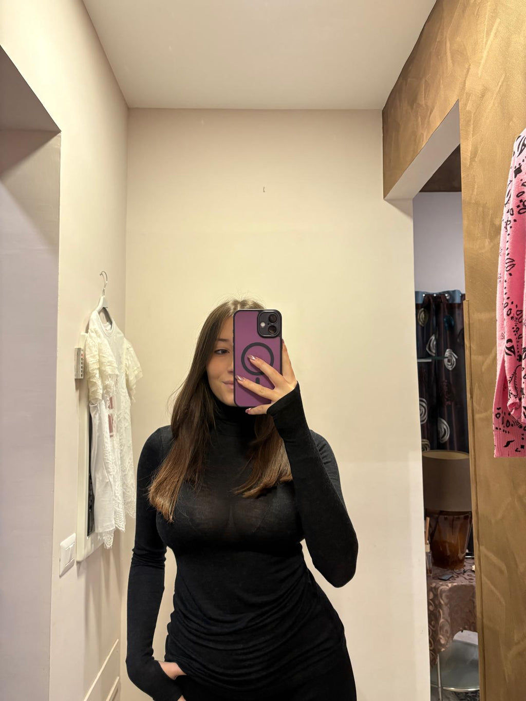 Maglia con collo alto