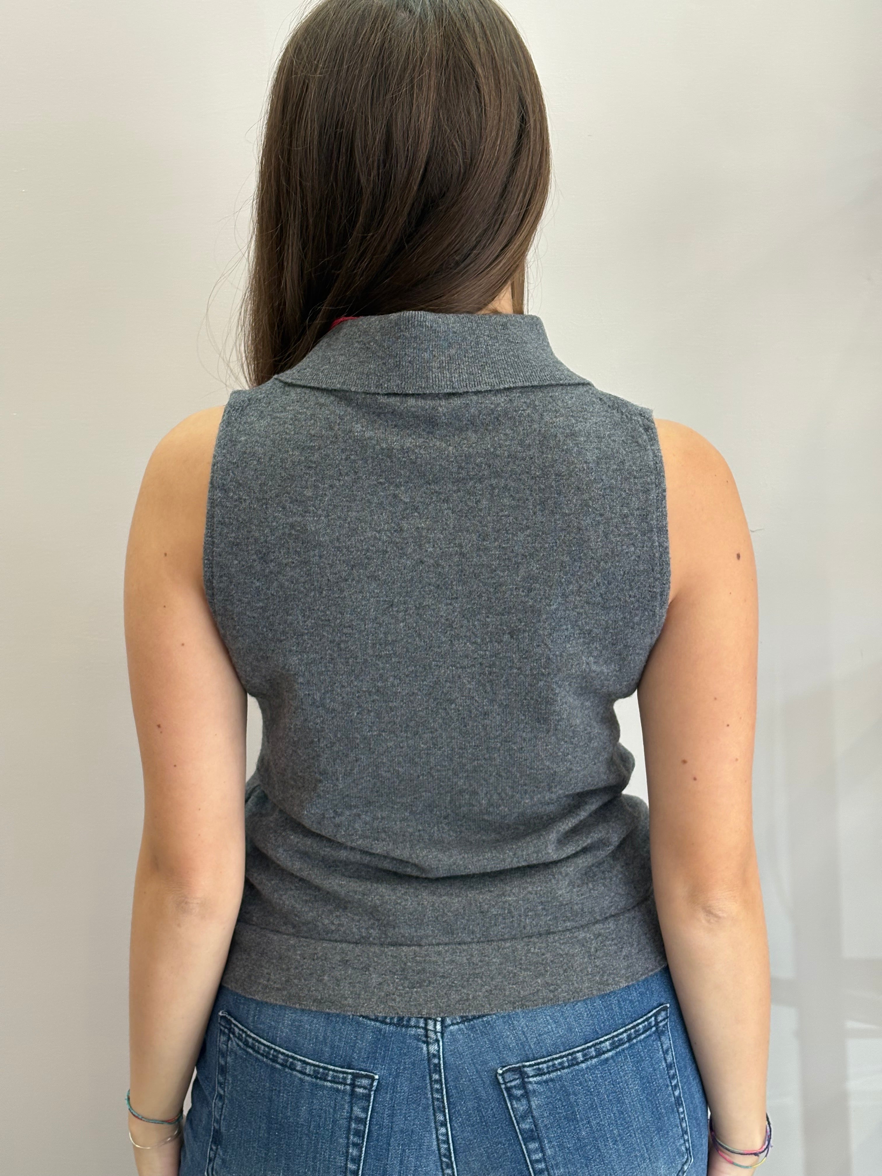 Gilet in cashmere riciclato