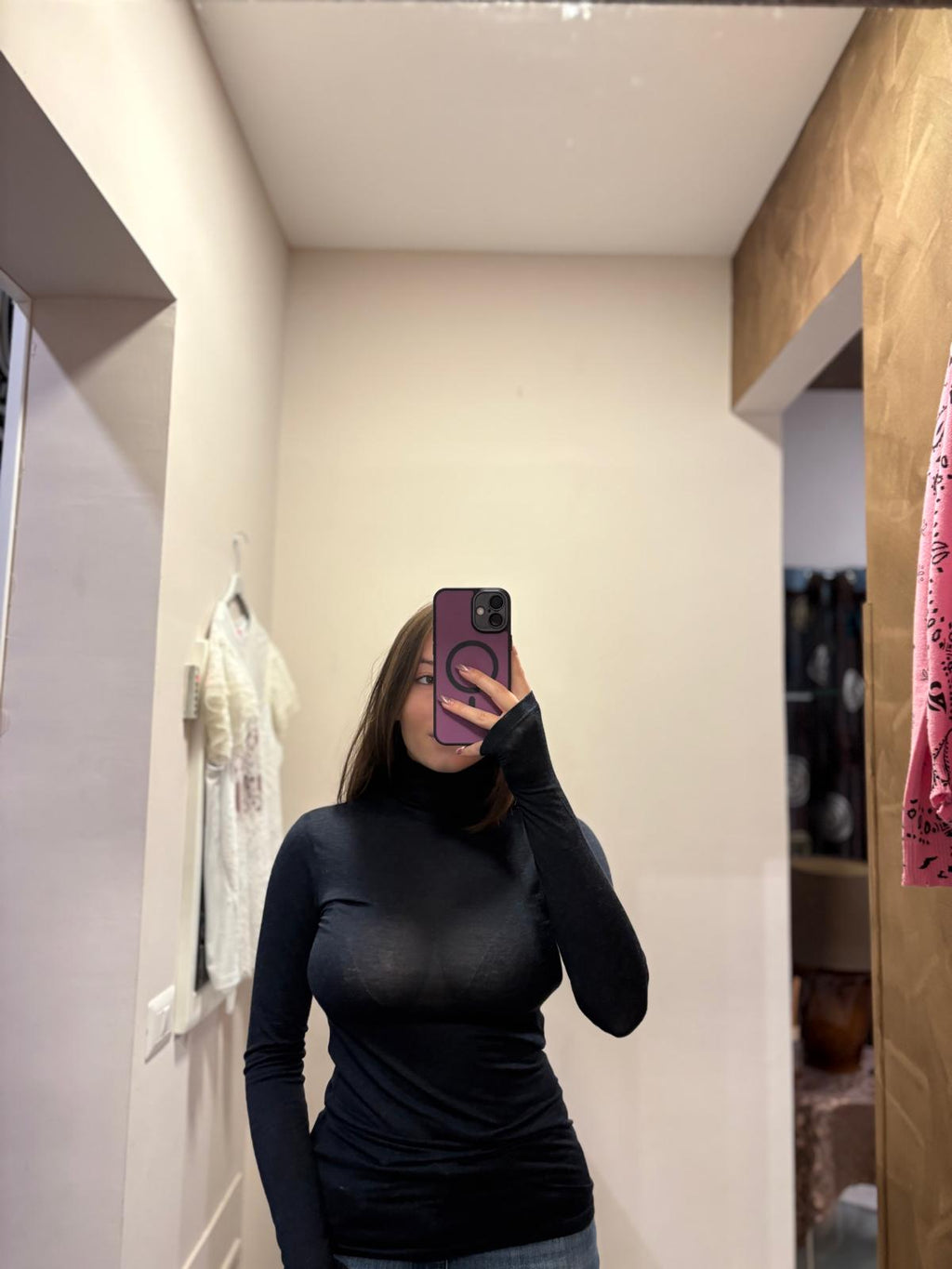 Maglia con collo alto