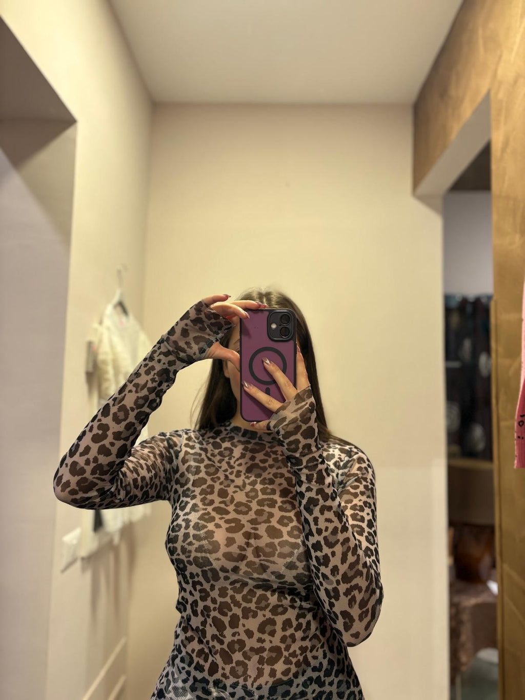 Maglia maculata girocollo