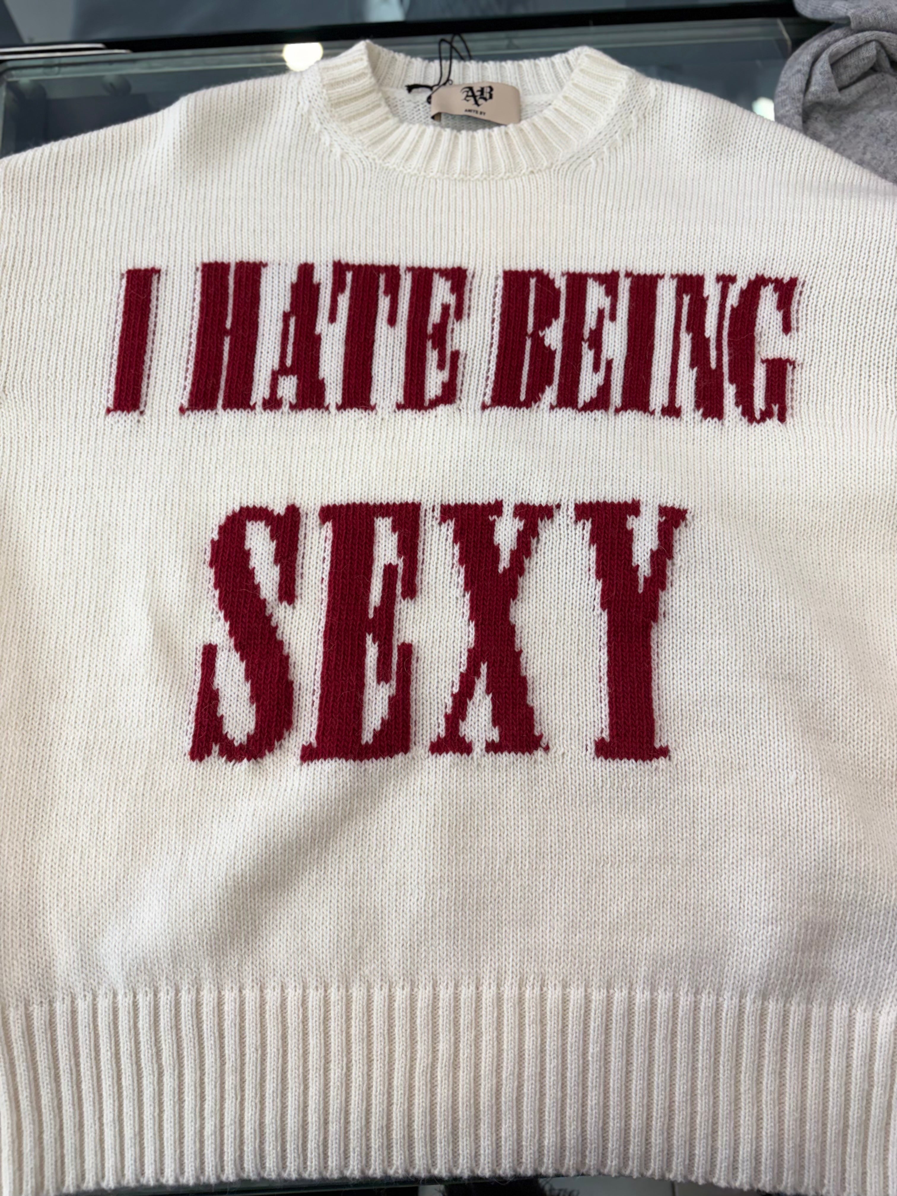 Maglione con scritta