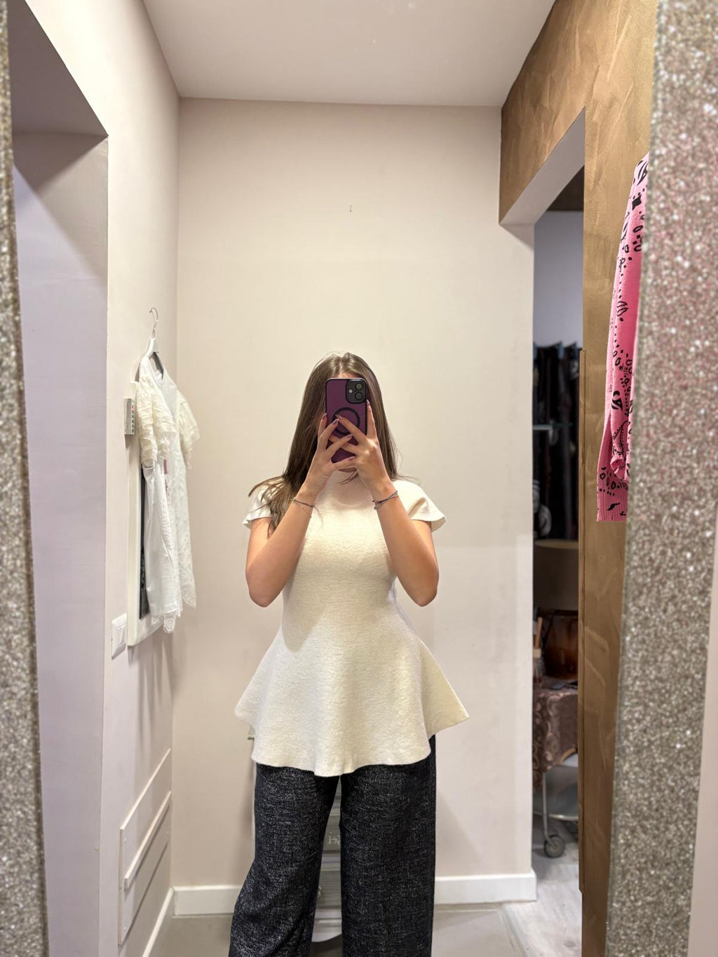 Maglia con fondo svasato