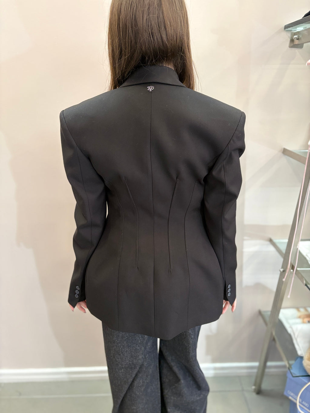 Giacca Bustier con bottoni nascosti